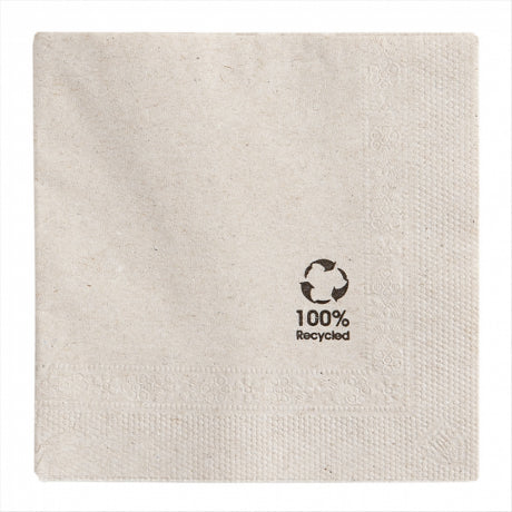 143.70 SERVILLETAS ECOLABEL 2 CAPAS 18 G/M2 20x20 CM NATURAL (4800 UNID.) - assortiment