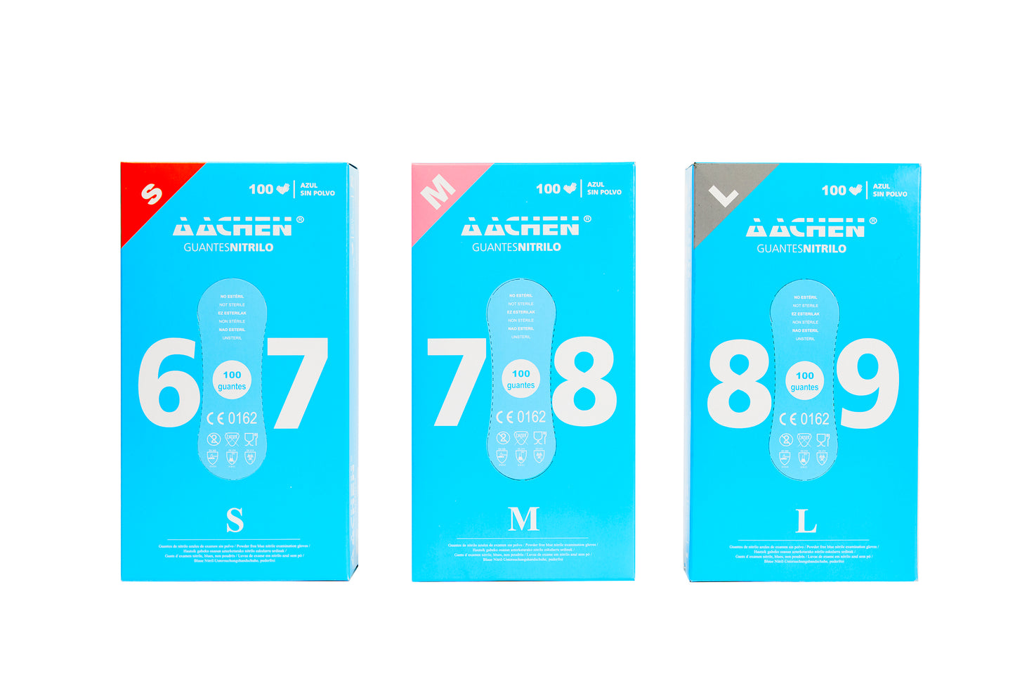 GUANT NITRIL BLAU S/P TL 8.5