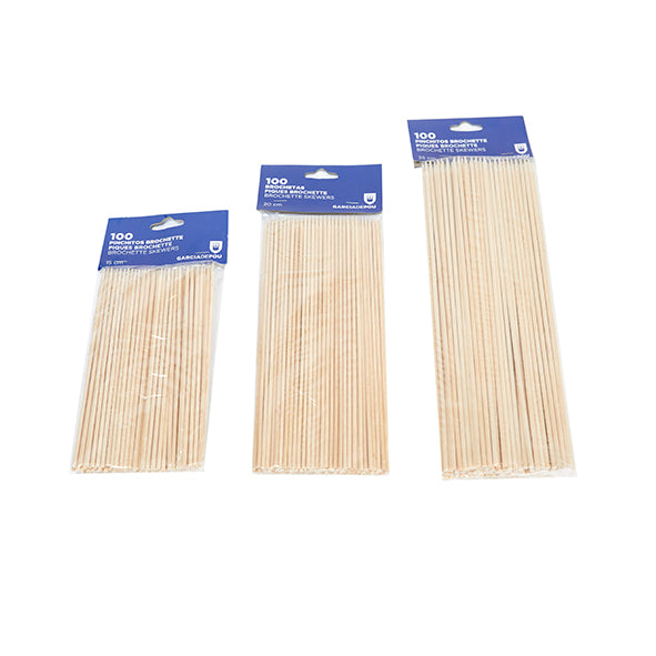 Brocheta madera natural