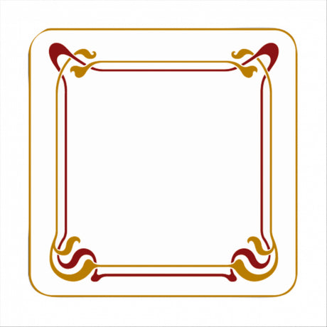 Posa vasos marron y ocre